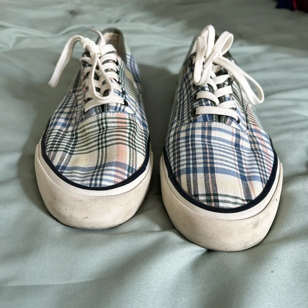 SeaVees Men's Shoes Plaid Low Sneakers Size 11.5  Casual Footwear Comfortable